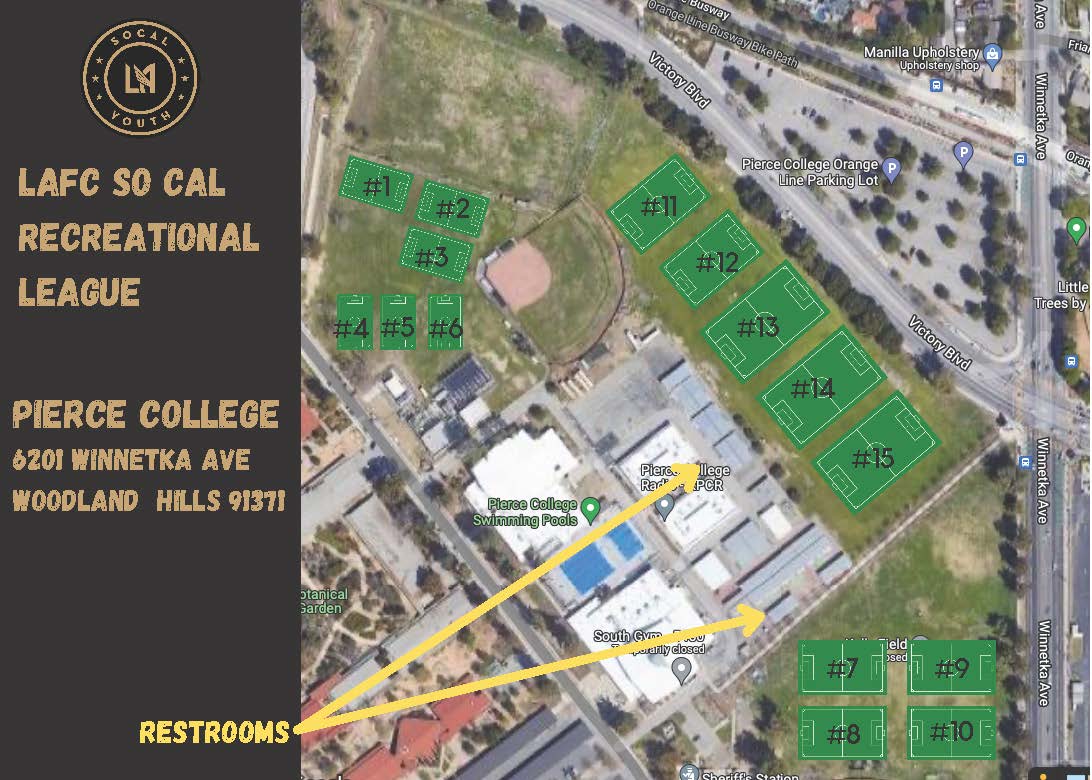Pierce College Field map Up dated 3/4/2022 Spring
